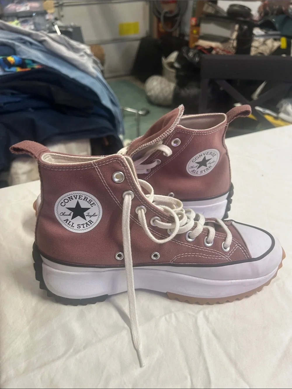 Converse High Top Platform Sneakers - Rosewood Pink - Picture 3 of 5